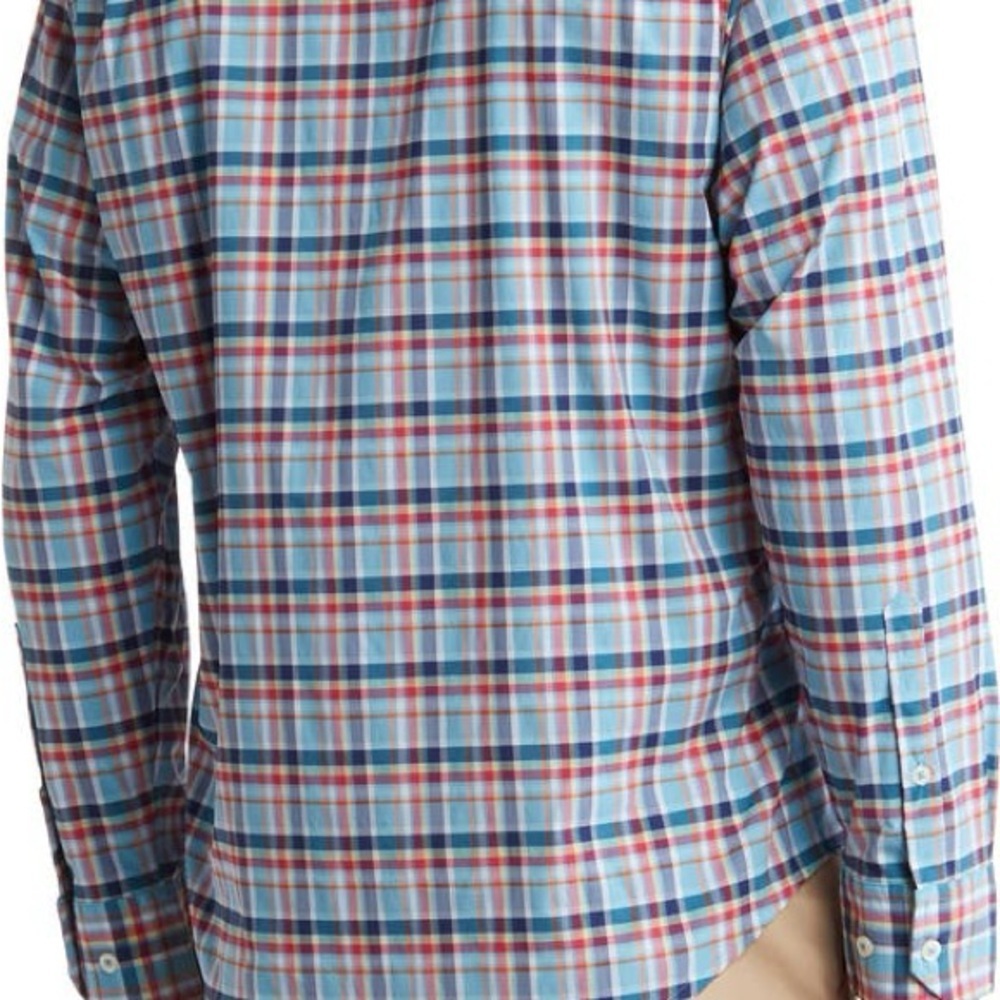 Tommy Bahama Mens Shirt Siesta Key Napa Check Blue Performance NEW - Picture 5 of 13